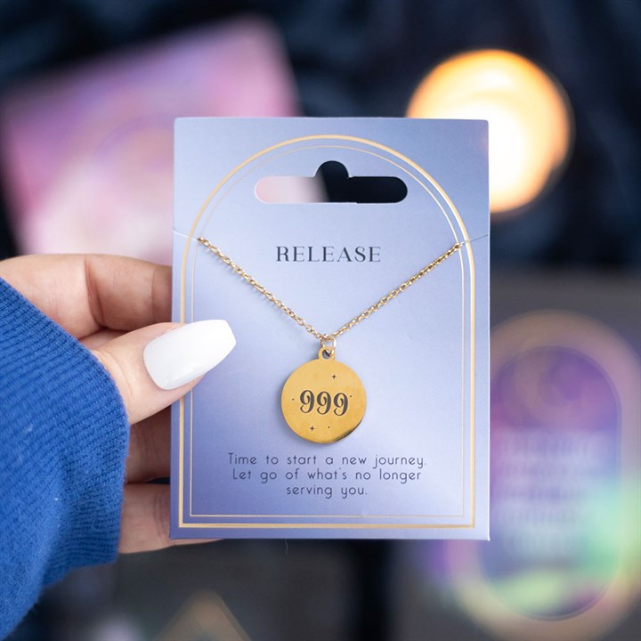 999 Angel Number Necklace – Manifest transformation, new beginnings, and fresh energy