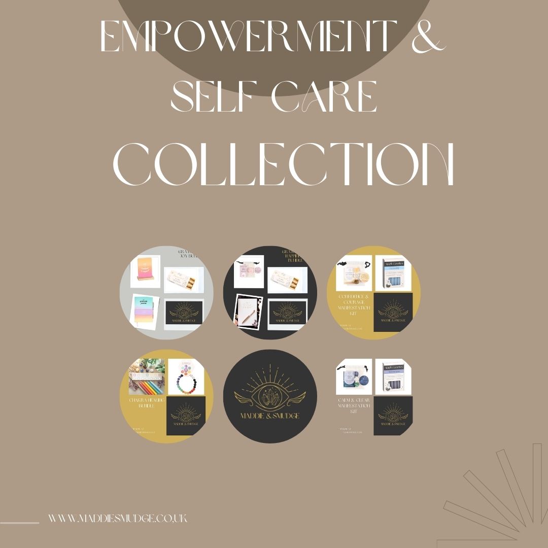 Empowerment and self-care gift bundles for personal development and wellness.