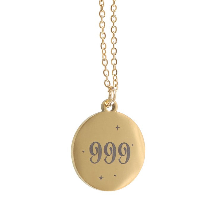 999 Angel Number Necklace – Manifest transformation, new beginnings, and fresh energy

