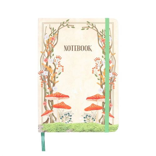 Enchanted Forest A5 Notebook with magical fairytale-inspired design, hardcover, 200 lined pages.