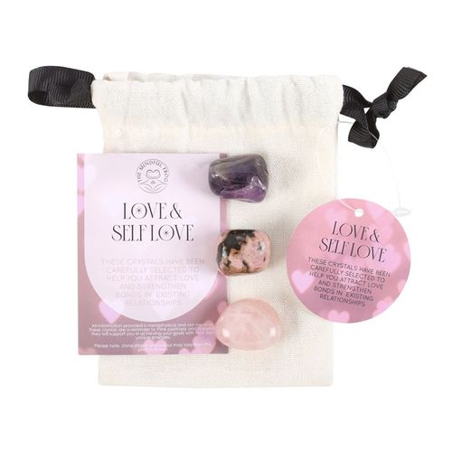 Love & Self Love Manifestation Kit with Healing Crystals and Pink Spell Candles for Attracting Love and Boosting Self-Care