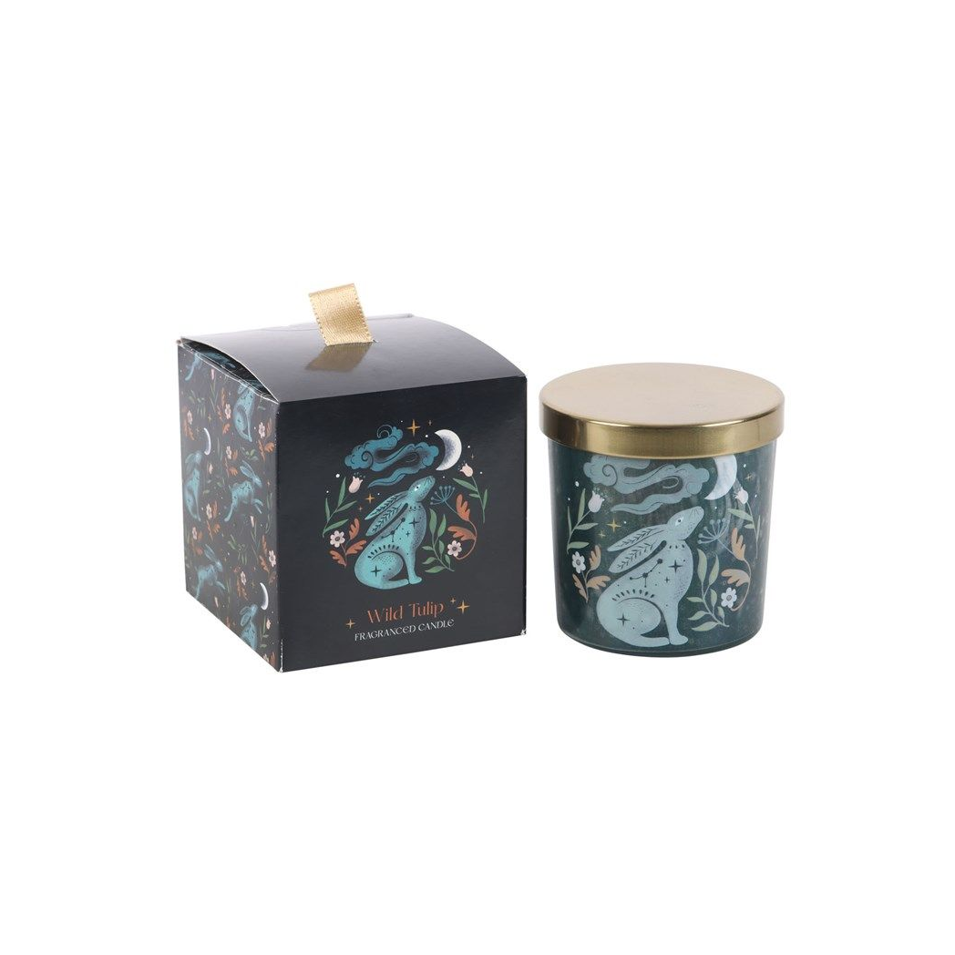 Midnight Hare Wild Tulip Candle